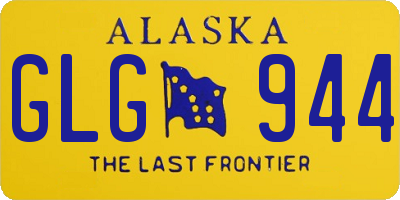 AK license plate GLG944