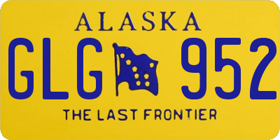 AK license plate GLG952
