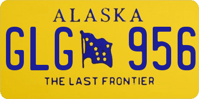 AK license plate GLG956