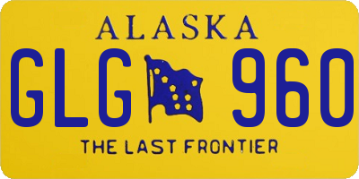 AK license plate GLG960