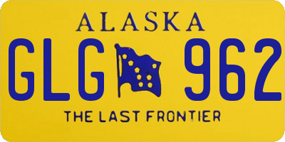 AK license plate GLG962