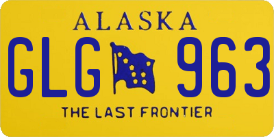 AK license plate GLG963