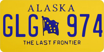 AK license plate GLG974