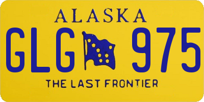 AK license plate GLG975