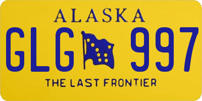 AK license plate GLG997