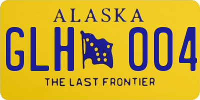 AK license plate GLH004