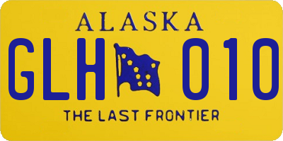 AK license plate GLH010
