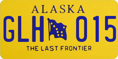 AK license plate GLH015