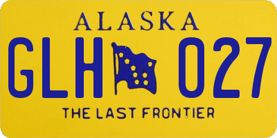 AK license plate GLH027