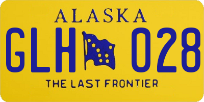 AK license plate GLH028