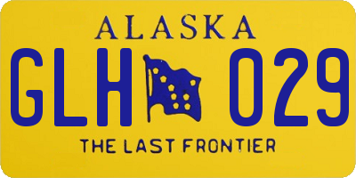 AK license plate GLH029
