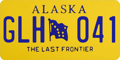 AK license plate GLH041