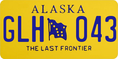 AK license plate GLH043