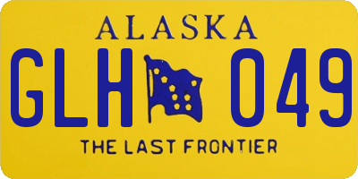 AK license plate GLH049