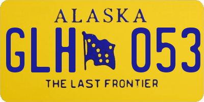 AK license plate GLH053