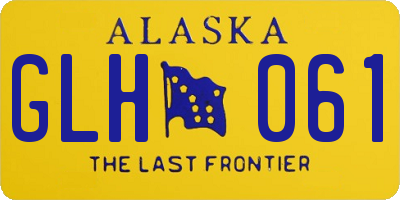 AK license plate GLH061