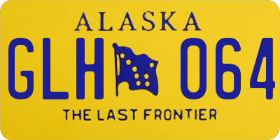 AK license plate GLH064