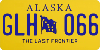 AK license plate GLH066
