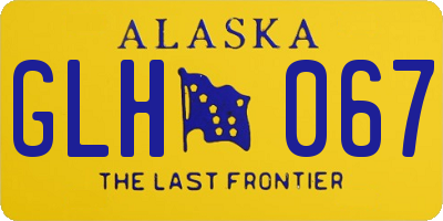 AK license plate GLH067