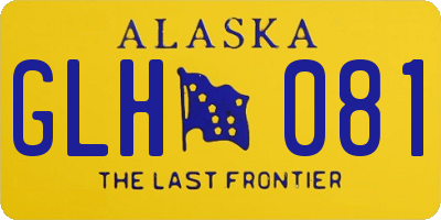 AK license plate GLH081