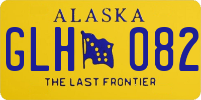 AK license plate GLH082
