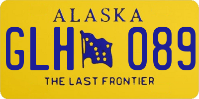 AK license plate GLH089