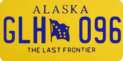 AK license plate GLH096