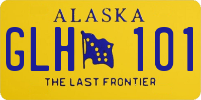 AK license plate GLH101