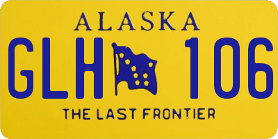 AK license plate GLH106