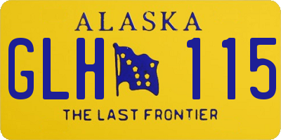 AK license plate GLH115