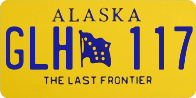 AK license plate GLH117