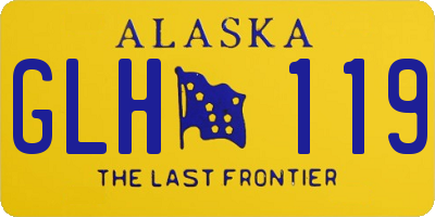AK license plate GLH119