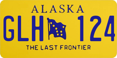 AK license plate GLH124