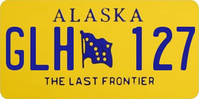 AK license plate GLH127
