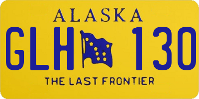 AK license plate GLH130