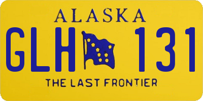 AK license plate GLH131