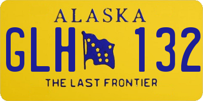 AK license plate GLH132