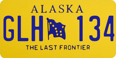 AK license plate GLH134