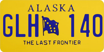 AK license plate GLH140