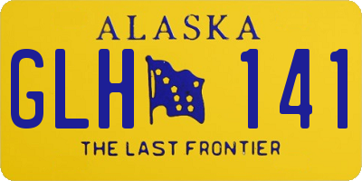 AK license plate GLH141