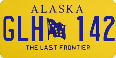 AK license plate GLH142
