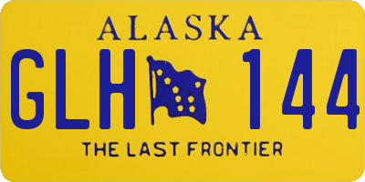 AK license plate GLH144