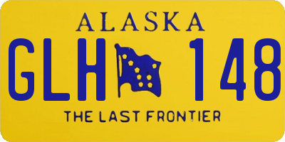 AK license plate GLH148