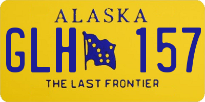AK license plate GLH157
