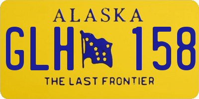AK license plate GLH158