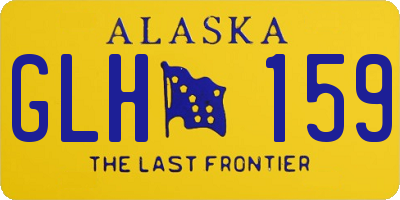 AK license plate GLH159