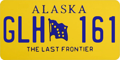 AK license plate GLH161
