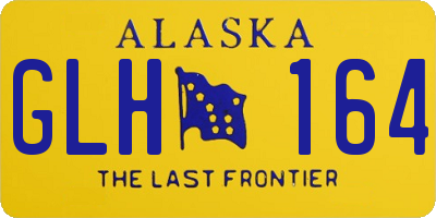 AK license plate GLH164