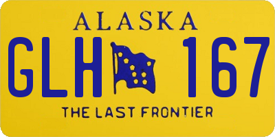 AK license plate GLH167