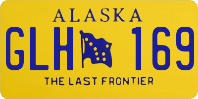 AK license plate GLH169